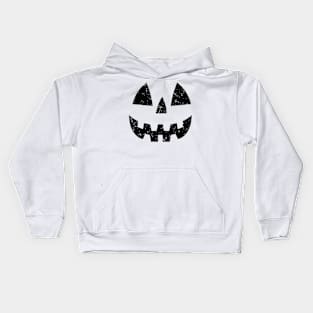 Retro Pumpkin Face Funny Kids Hoodie